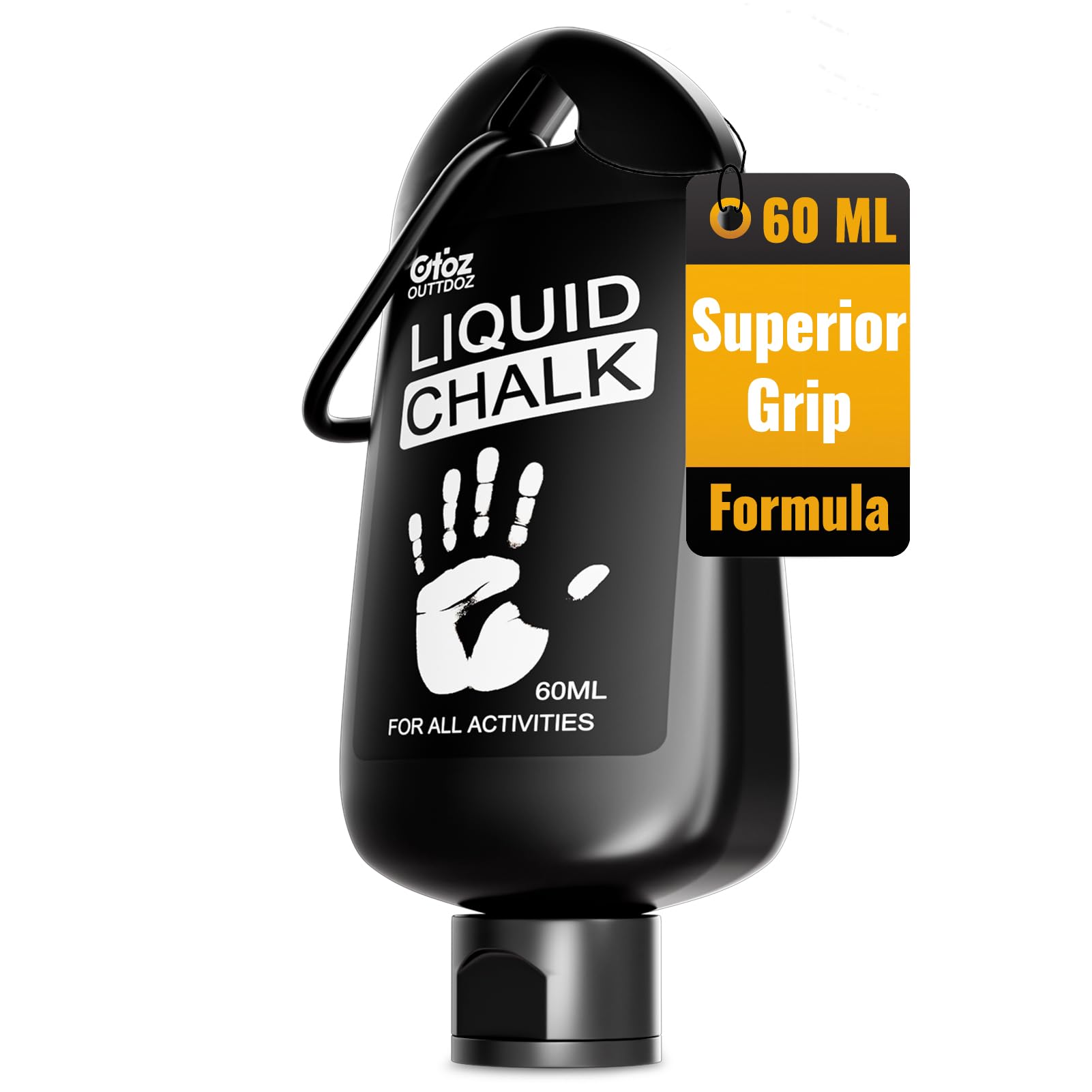 60ML Premium Liquid Chalk for Weightlifting & Rock Climbing - Non-Slip Grip, Quick Drying, No Mess - Ideal for Gym, Gymnastics, Pole Dancing & Cross Training - Perfect for Better Performance & Sweat Control