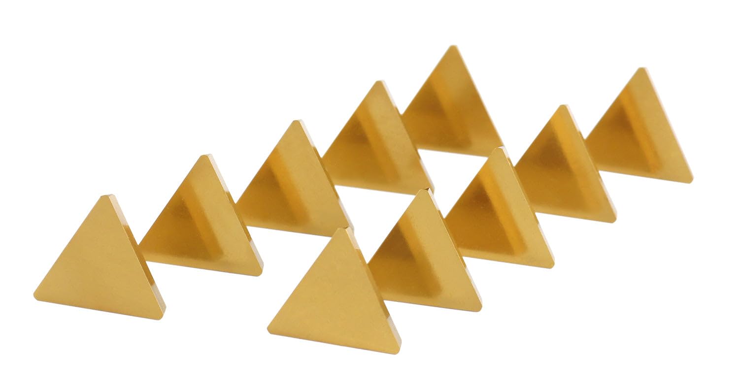 Accusize TPG322 Tin Coated Carbide Inserts - 60 Pc Set for CNC Lathe Turning Tools | Industrial Metal Cutting Inserts | Perfect for Machining Steel, Cast Iron & Alloy Materials