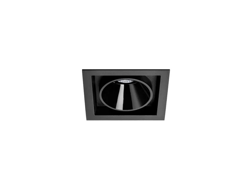 Black Foster Micro Recessed LED Downlight - Energy Efficient 1 Inch Ultra-Thin Ceiling Light for Kitchen, Bathroom & Closet Lighting