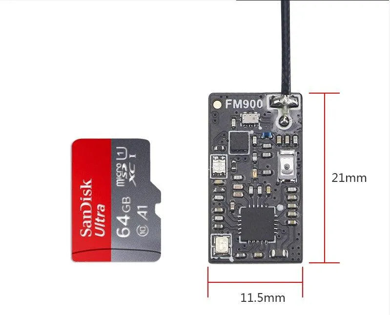 X BOSS FM900 Receiver with RSSI Output - FASST Protocol Compatible for SBUS, FUTABA, 2.4G Systems - Ideal for RC Drones, Airplanes, and Remote Control Vehicles