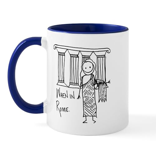 White/Navy Inside - Rome Mug