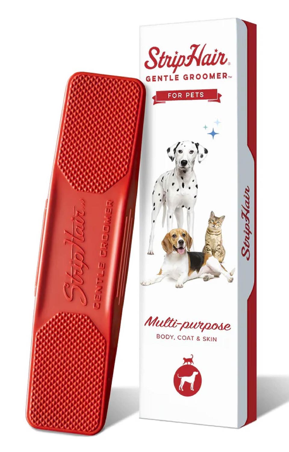 Betty's Best Gentle Pet Hair Groomer - Soft Bristle Brush for Dogs & Cats - Perfect for Shedding Control & Coat Shine at Home or Professional Grooming