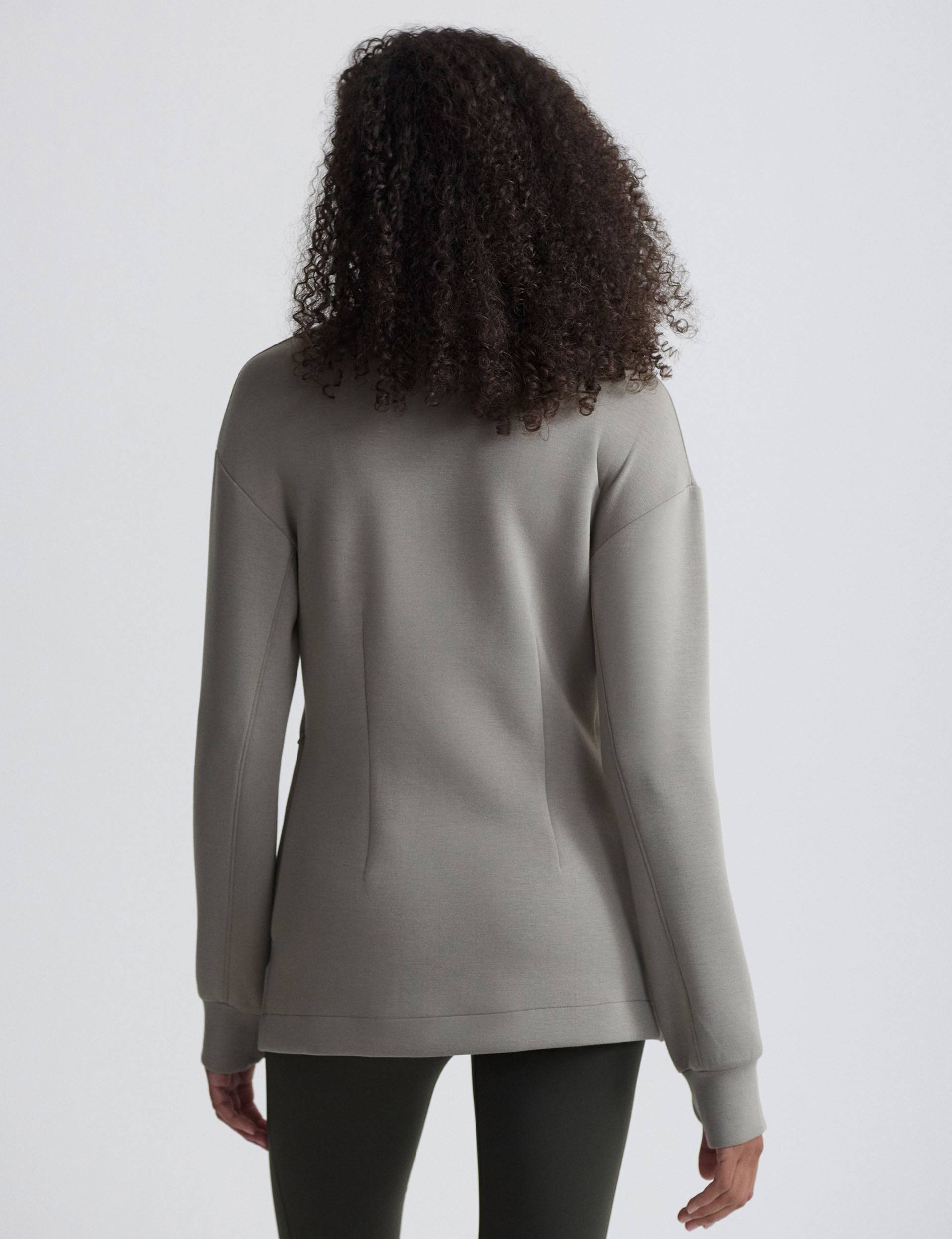 Cleo Half Zip Midlayer Fleece Jacket for Women - Lightweight & Warm Gravity Sage Color - Perfect for Hiking, Camping & Outdoor Activities
