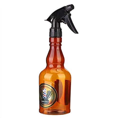 Refillable 280ml Water Spray Bottle for Hair, Plants & Cleaning - Brown | Portable Mist Sprayer for Salon, Gardening & Home Use