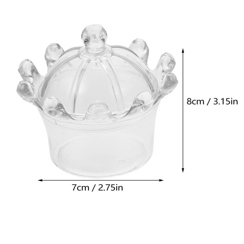 Mini Plastic Candy Box 12Pcs - Fillable Dome Containers for Baby Shower & Party Supplies | Candy Storage & Terrarium Decor
