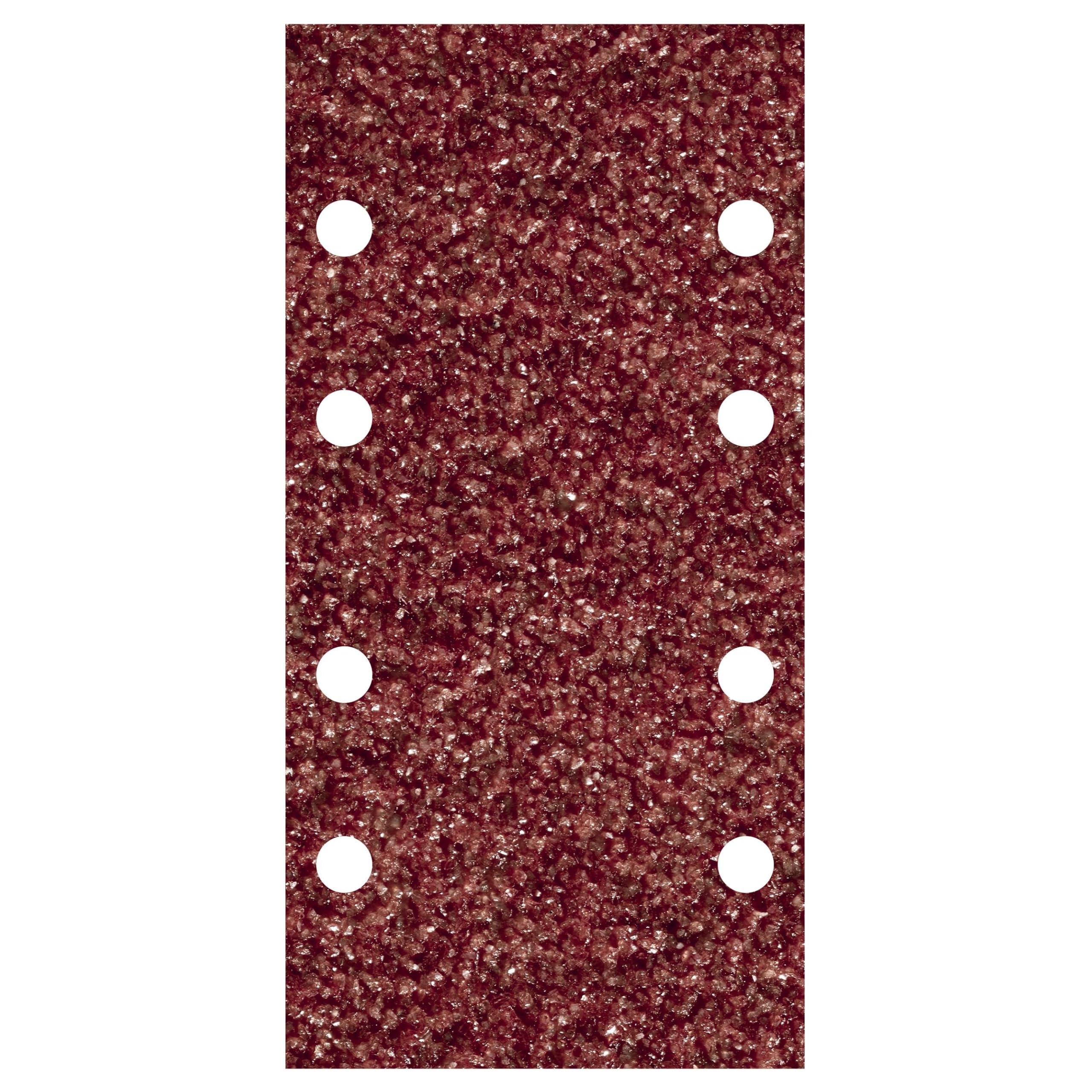 Wolfcraft 1767000 Self-Adhesive Corundum Abrasive Sheets - 80 Grit, Perforated for Vibration Saws - Pack of 10 | Ideal for Wood Sanding, Metal Polishing & DIY Projects