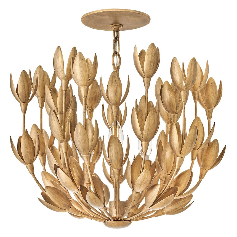 Magnolia Convertible Semi Flush Mount Ceiling Light - Modern Farmhouse Lighting Fixture for Bedroom, Living Room, Kitchen & Hallway