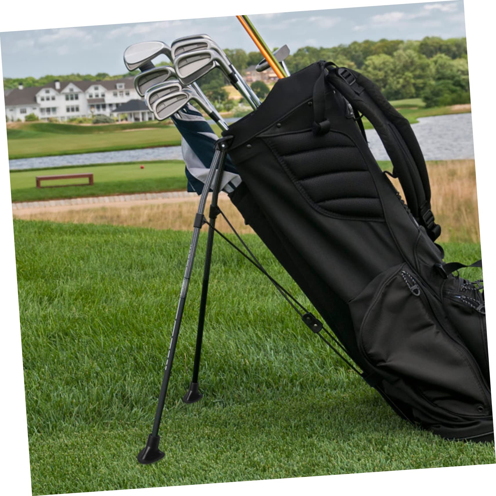 Premium Rubber Feet for Golf Bags - Non-Slip Stand Protectors & Coasters | Durable Golf Bag Accessories for Stability & Protection | Perfect for Driving Ranges, Golf Carts & Home Storage