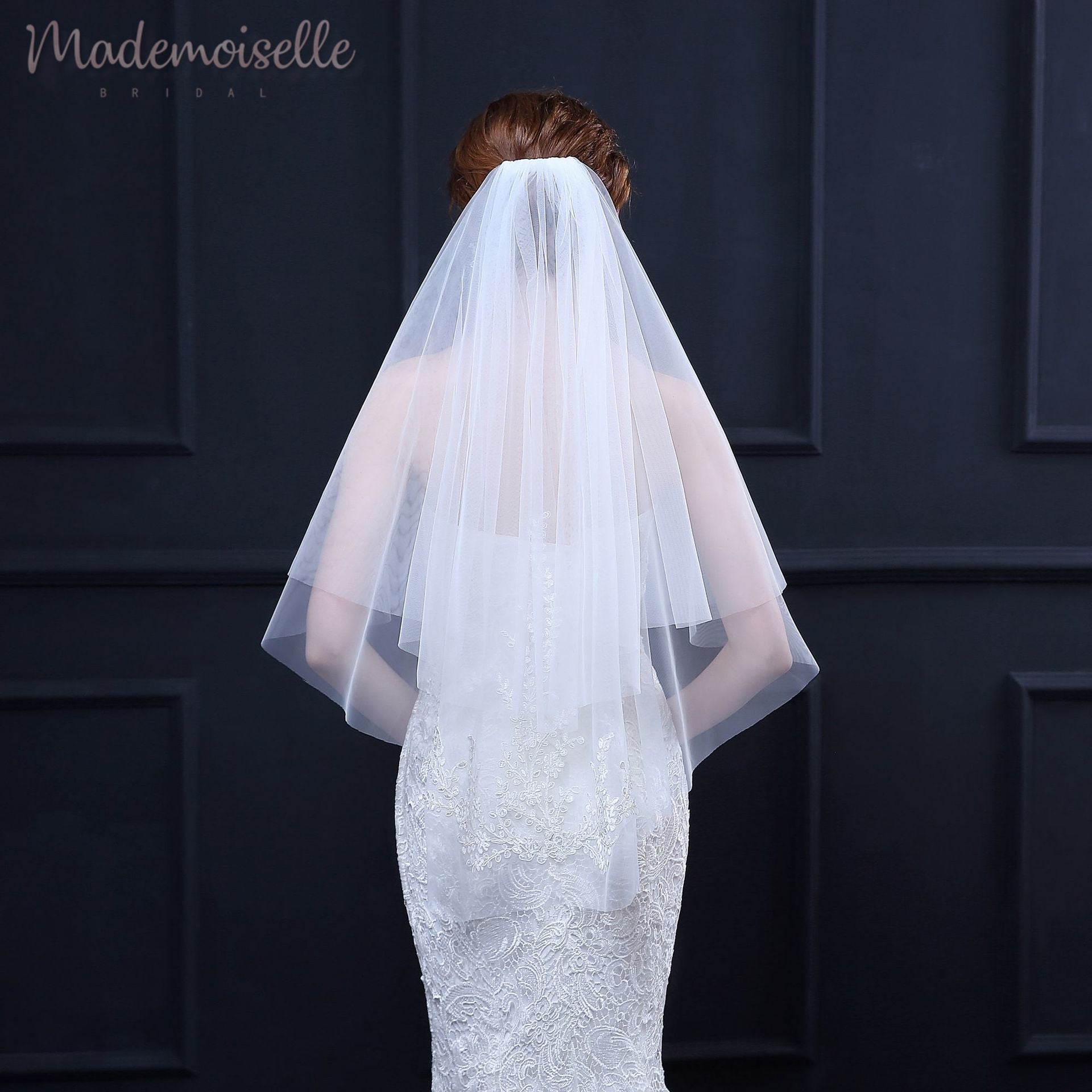 Elegant Lace Veil for Brides - Perfect for Weddings, Prom & Special Occasions | Computer Accessories & Wedding Essentials