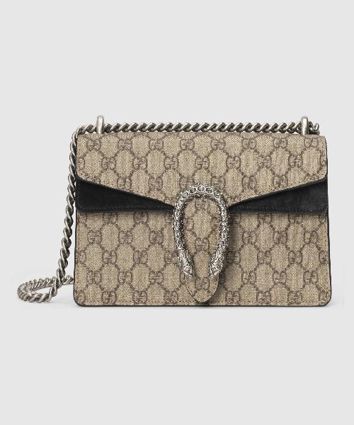 Gucci Dionysus Small GG Shoulder Bag in Beige & Black | Luxury Crossbody Purse for Women | Perfect for Date Night, Office & Evening Events