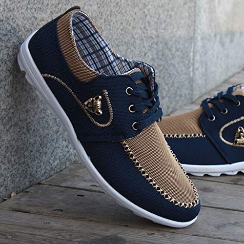 Men's Casual Canvas Shoes - Breathable Flat Jogging & Driving Sneakers for Everyday Wear | Perfect for Walking, Running Errands and Road Trips