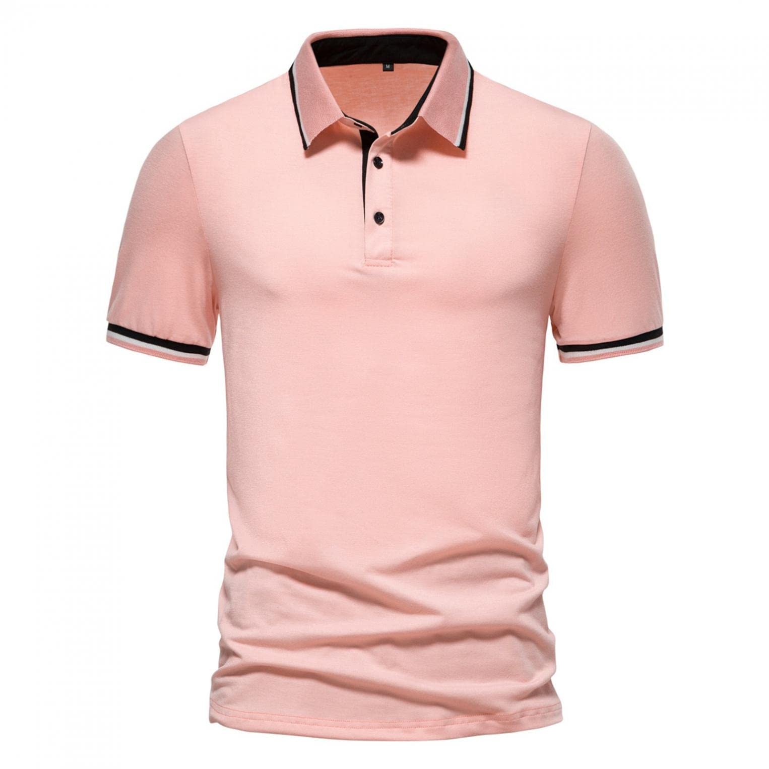 BIFUTON Men's Quick Dry Cool Patchwork Polo Shirt - Short Sleeve Regular Fit with Pocket for Golf, Tennis & Sports - Breathable Jersey T-Shirt for Casual Wear & Outdoor Activities