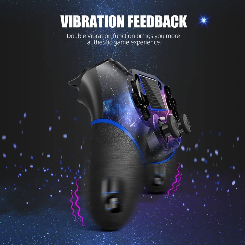 Upgraded Wireless PS4 Controller for PS4/Pro/PC - Gaming with Motion & Audio