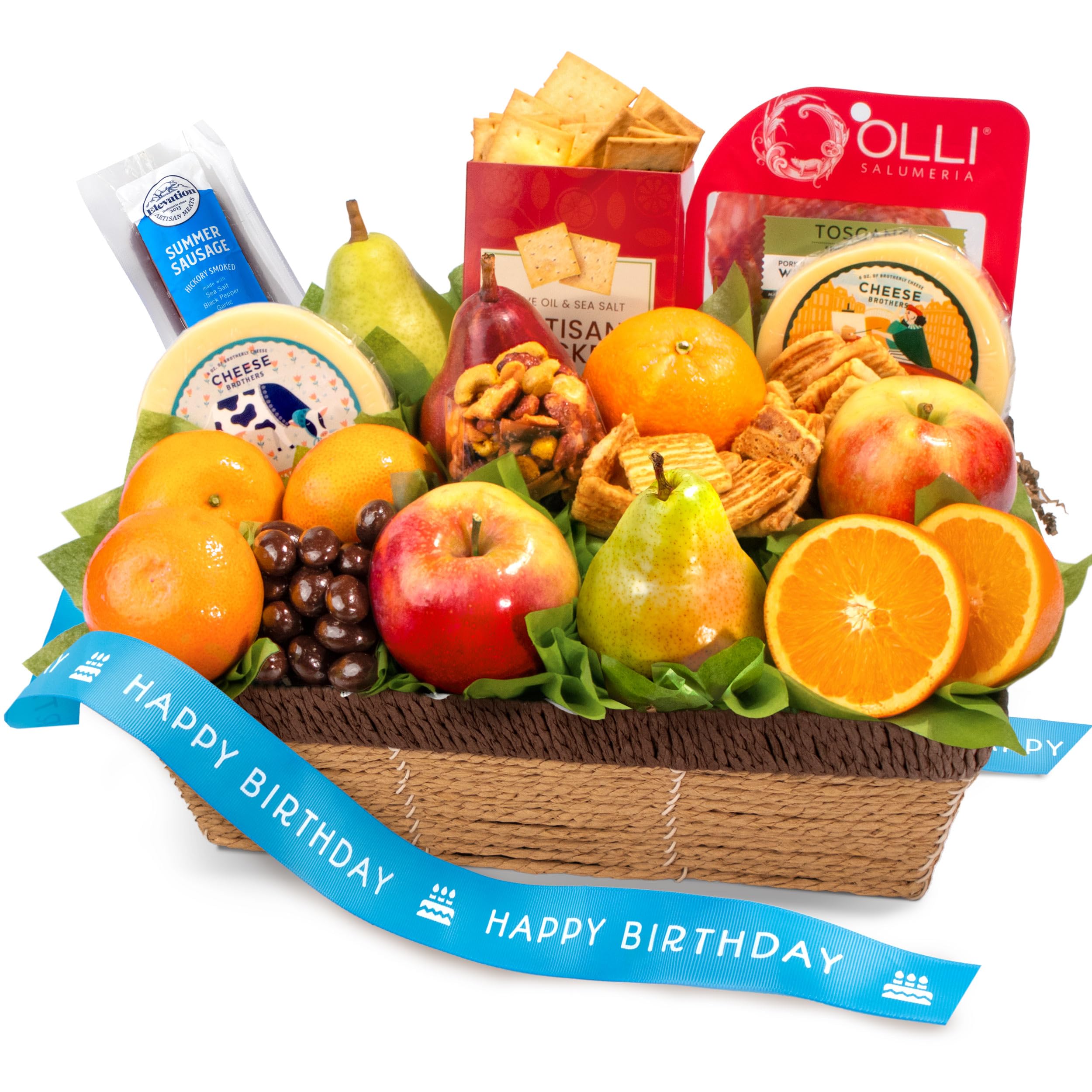 Happy Birthday Gift Basket - Sweet & Savory Farmstead Treats Box with Assorted Snacks & Chocolates | Perfect for Birthday Celebrations, Housewarming, and Corporate Gifts