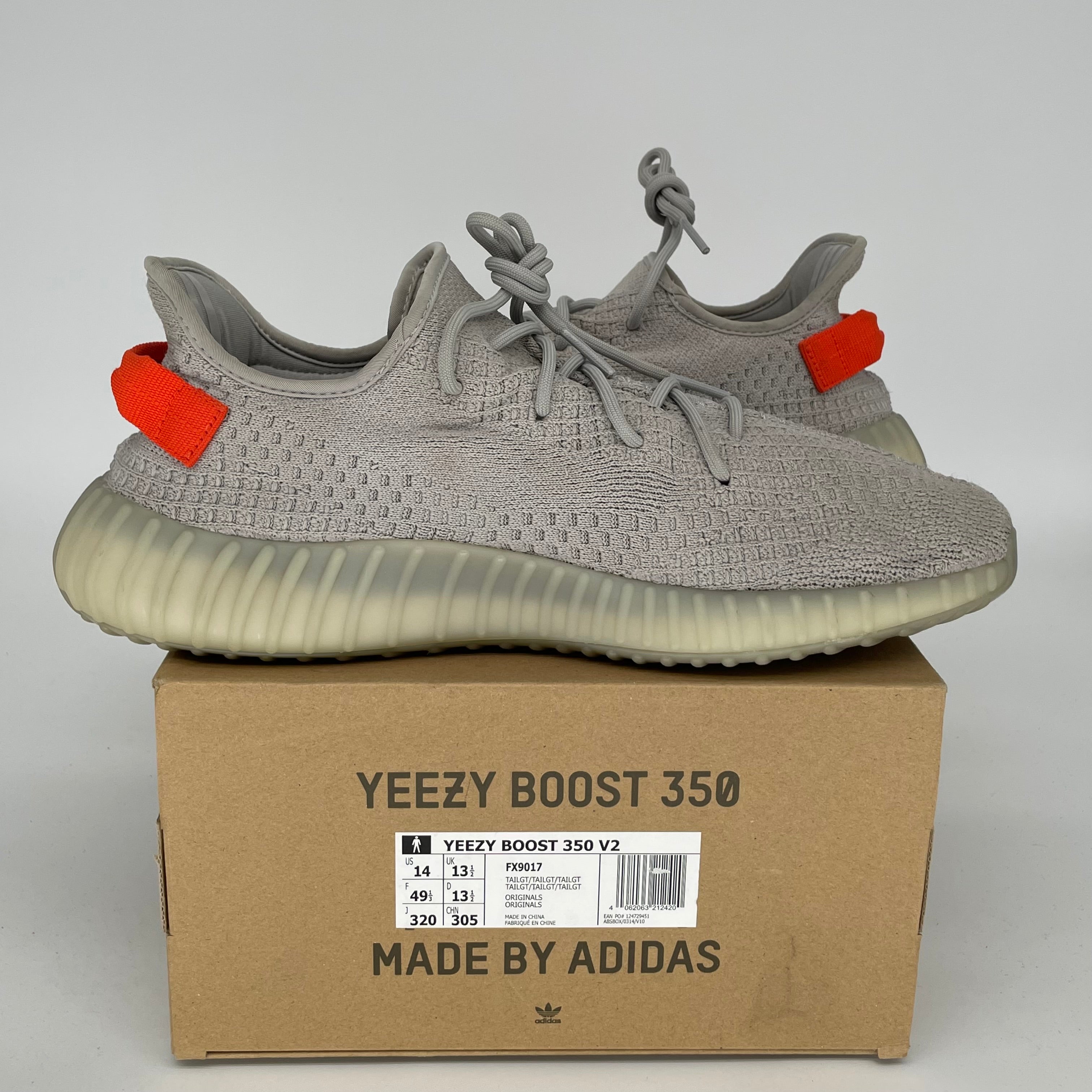 Adidas Yeezy Boost 350 V2 Tail Light Men's Running Shoes Size 14 FX9017 - Comfortable Sneakers for Jogging, Gym Workouts & Casual Streetwear