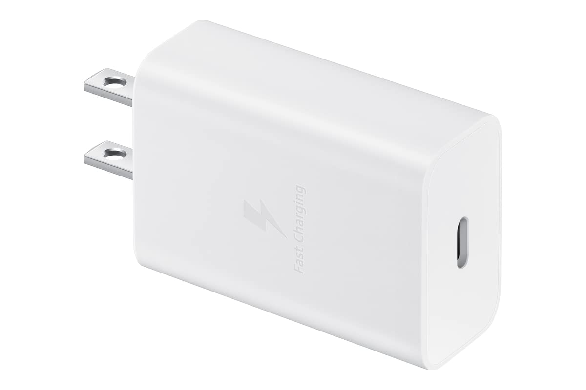 Samsung 15W Fast Wall Charger USB-C Power Adapter - White (Retail Packaging) | Quick Charge for Galaxy Phones, Tablets & More | Perfect for Home, Office & Travel