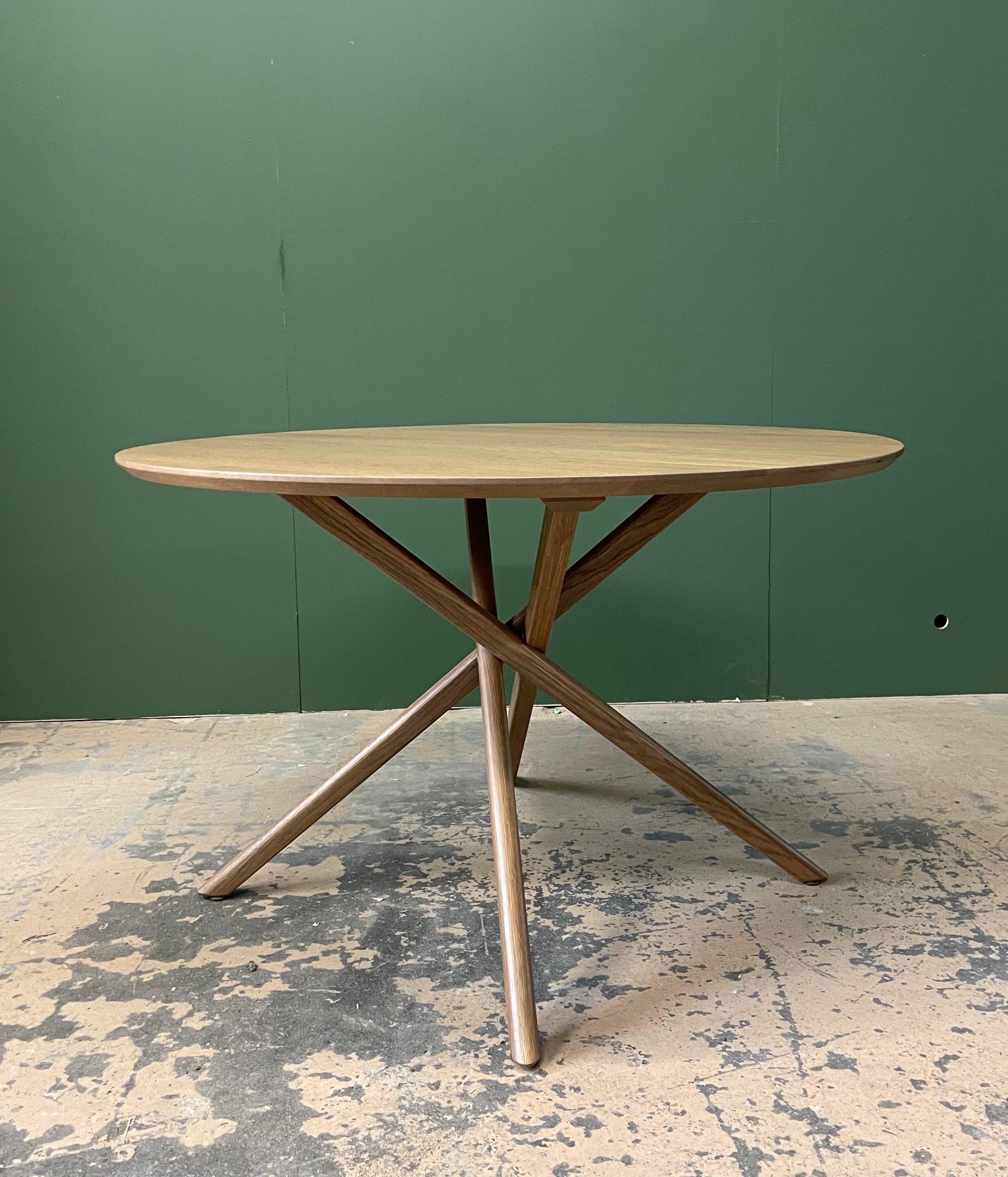 48 Inch White Oak Flynn Dining Table - Modern Farmhouse Style for Kitchen & Dining Room | Perfect for Family Gatherings & Entertaining