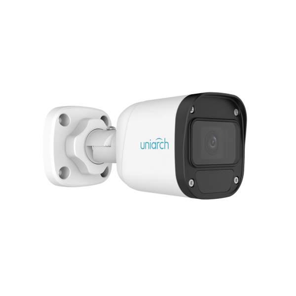 Uniview IPC B124 APF28K 4MP Bullet Security Camera with 2.8mm Lens - Outdoor Surveillance, Home & Business Security System, Night Vision, Weatherproof IP Camera for 24/7 Monitoring