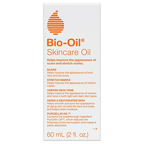 Bio-Oil Skincare Oil for Scars & Stretch Marks - Hydrating Body Serum with Vitamins A & E | Non-Greasy, Dermatologist Recommended, Non-Comedogenic | 2 oz for All Skin Types | Perfect for Post-Surgery, Pregnancy & Dry Skin Care