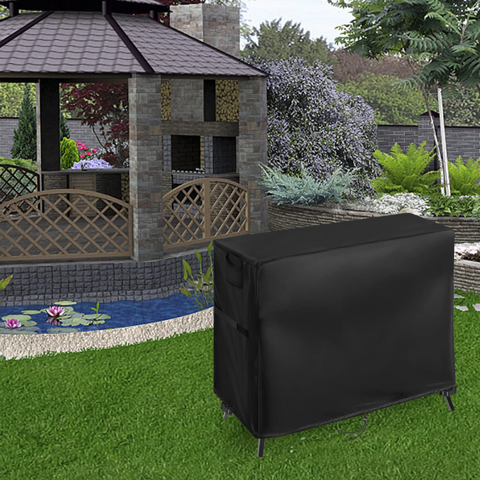 Heavy Duty Waterproof Grill Cover for Blackstone 1555 & 1550 Tailgater Gas Grill and Griddle Combo - Outdoor BBQ Protection for Camping, Tailgating & Backyard Cooking