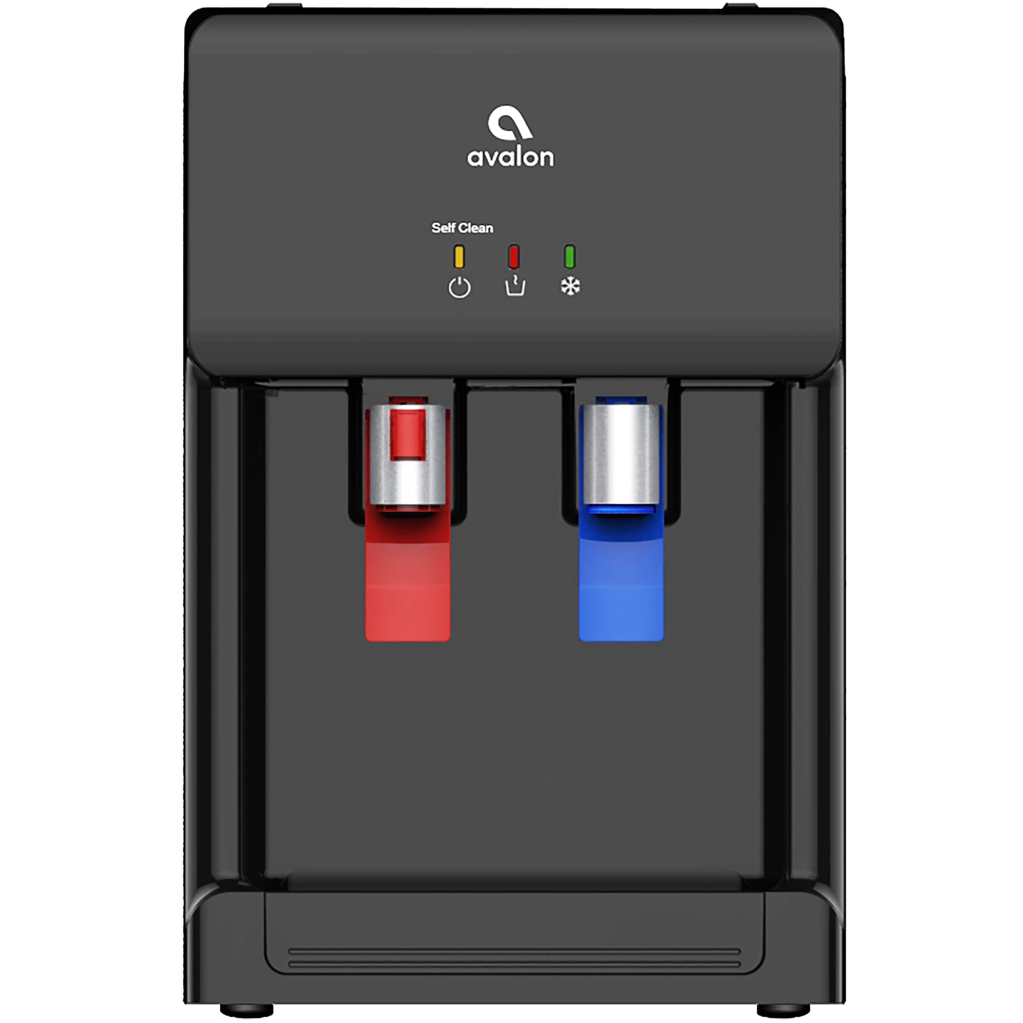 Avalon Countertop Self-Cleaning Bottleless Water Cooler Dispenser with Hot & Cold Water - NSF Certified Filter, UL Listed, Black - Perfect for Home, Office, and Kitchen Use
