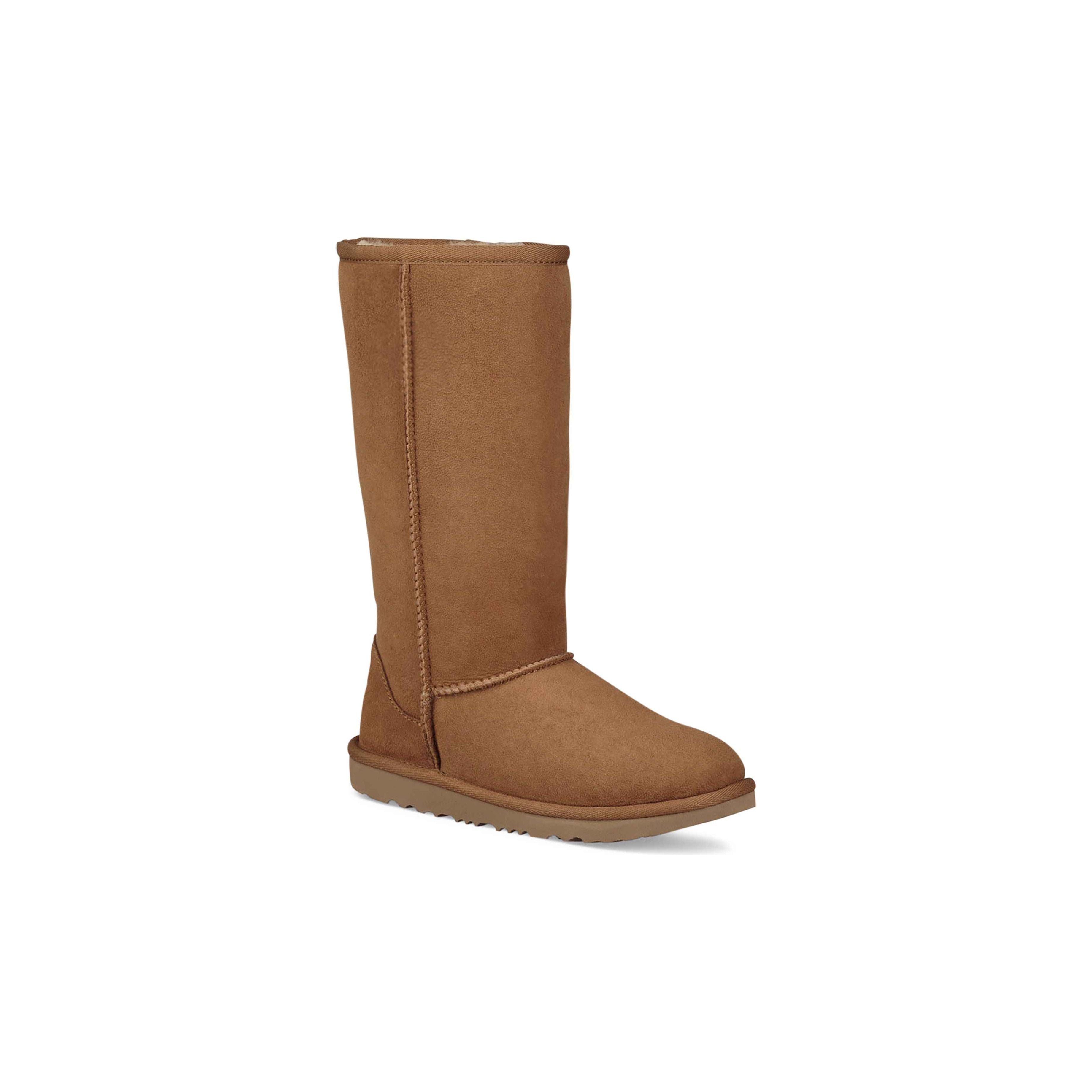 UGG Kids Classic II Tall Boots in Chestnut - Warm Winter Snow Boots for Girls & Boys - Perfect for School, Outdoor Play & Cold Weather