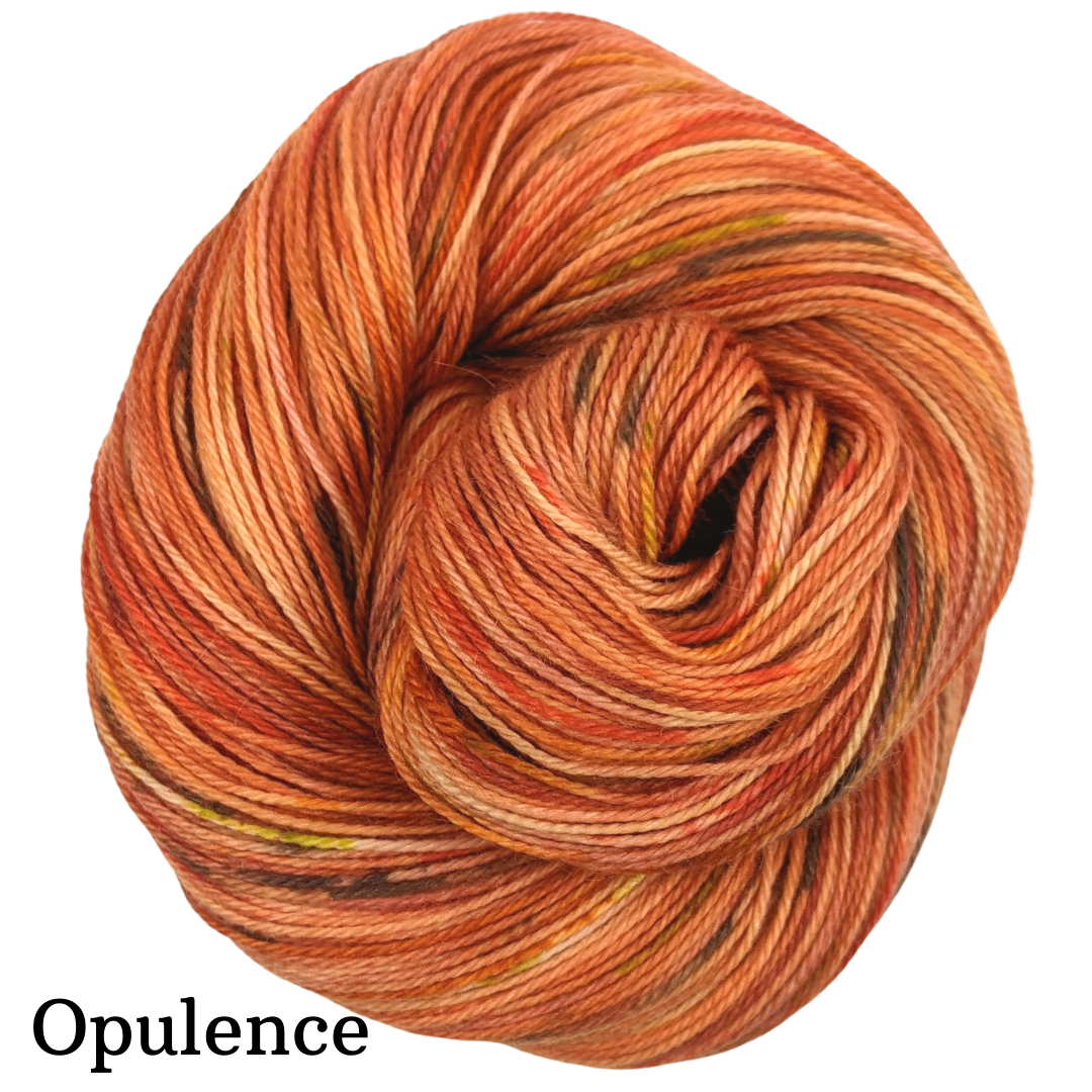 Knitcircus Yarns - The Great Pumpkin Speckled Skeins | Hand-Dyed Premium Yarn for Knitting & Crocheting | Ready to Ship | Perfect for Fall Scarves, Hats & Sweaters