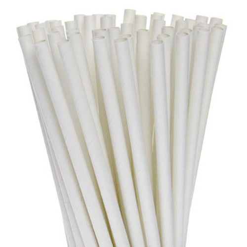 1000 Pack Biodegradable White Paper Drinking Straws - Eco-Friendly Disposable Straws for Birthday Parties, Events, Bistro, Bar, Cafe & Takeaway - Perfect for Smoothies, Cocktails & Cold Beverages