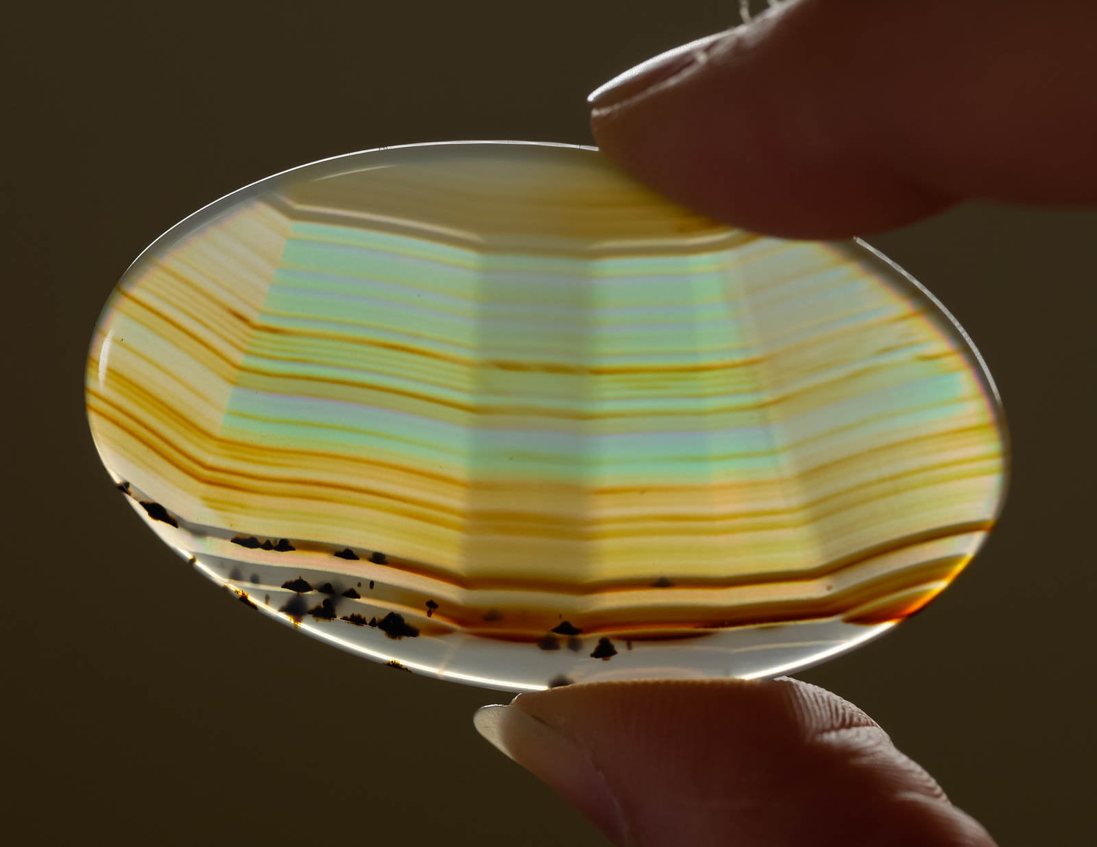 IRIS AGATE Crystal Cabochon Oval - Natural Gemstone for Jewelry Making, Healing Crystals & DIY Crafts - Perfect for Pendants, Rings & Spiritual Decor (Item #37864)
