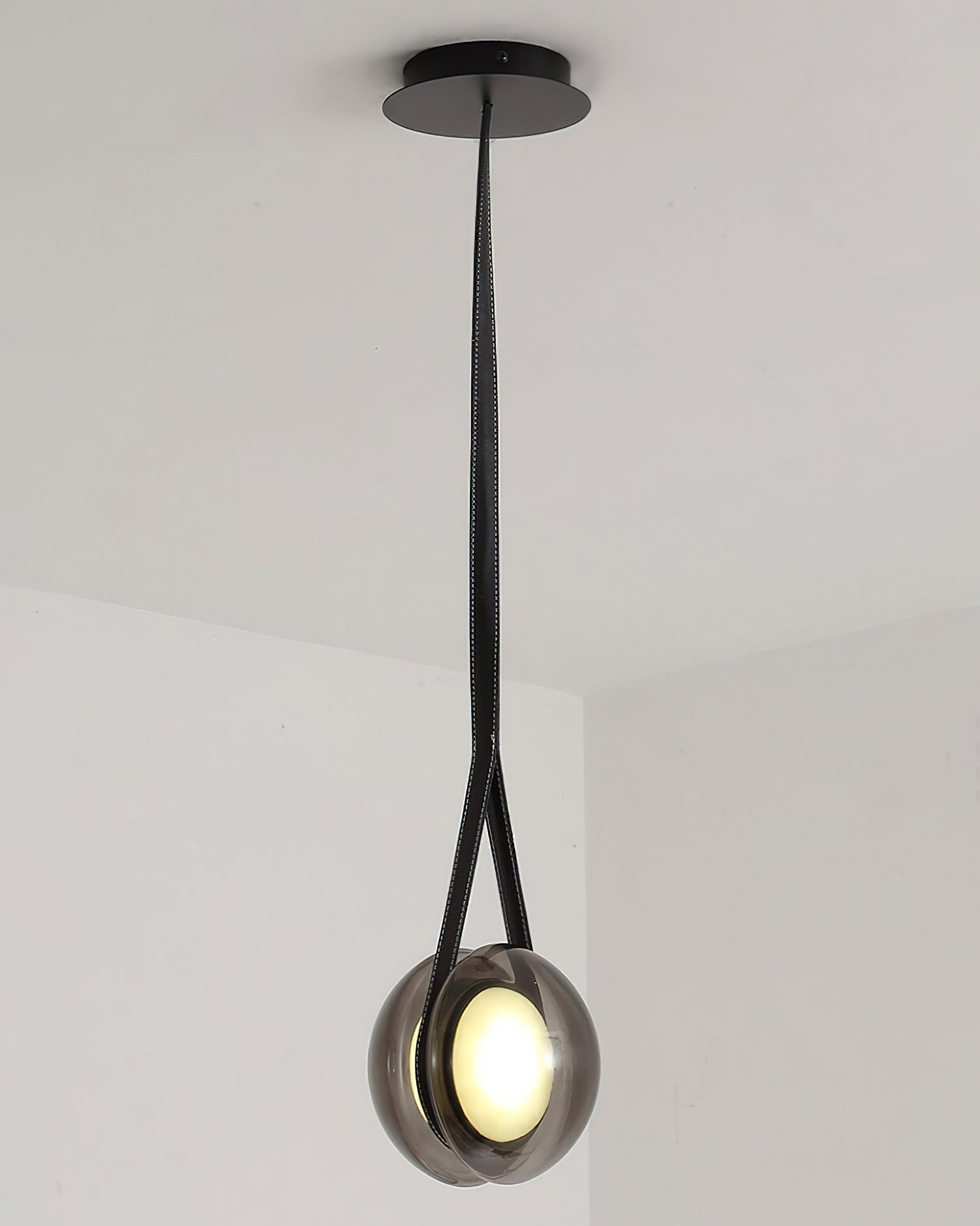 Modern Blackhole Glass Pendant Light Fixture - Elegant Ceiling Lighting for Dining Room, Kitchen Island & Bedroom Decor