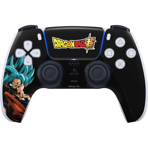 Official Dragon Ball Super Goku PS5 Controller Skin - Custom Gaming Decal for Playstation 5 | Durable Protective Cover with Anime Design for Gamers & Collectors | Perfect for Gaming Sessions & Display
