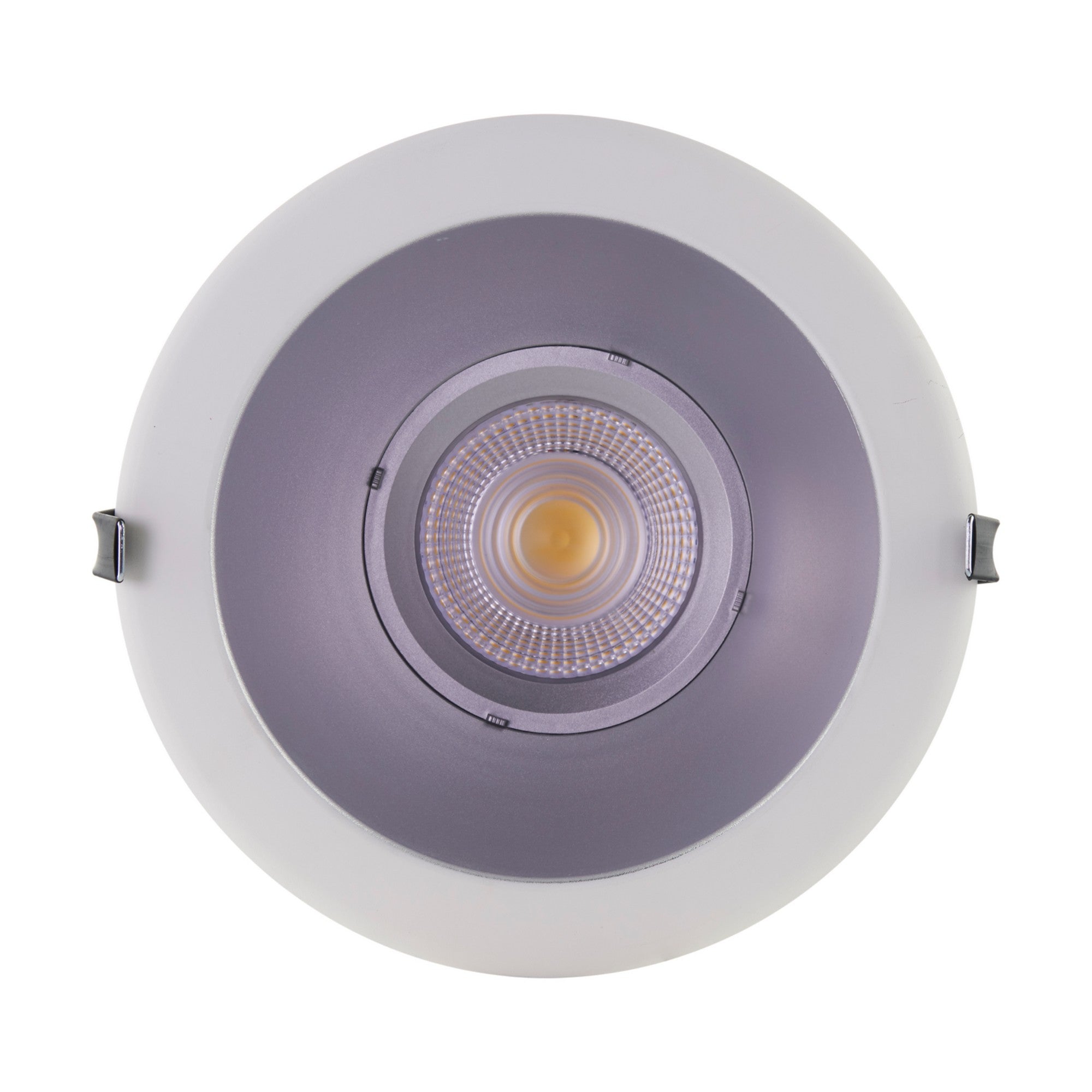6 Inch Commercial LED Downlight 1750 Lumens Adjustable 5 CCT Options Silver Finish 120-277V for Office, Retail, and Warehouse Lighting