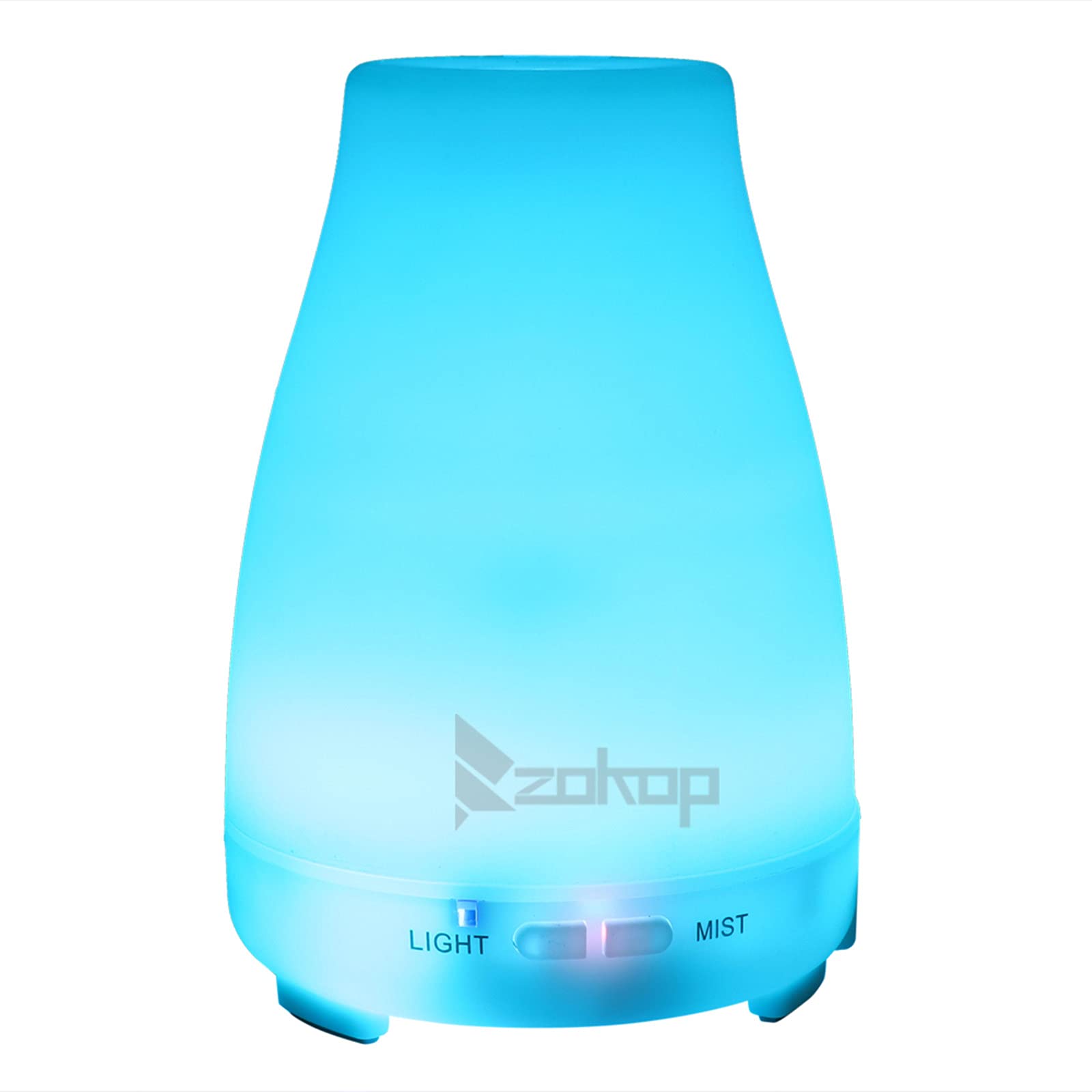 JASOYA GT7-OXJ 500ML Essential Oil Diffuser with 7 Color Changing LED Lights & Remote Control - 110V Ultrasonic Aromatherapy Humidifier for Home, Office, Yoga & Spa (US Plug)