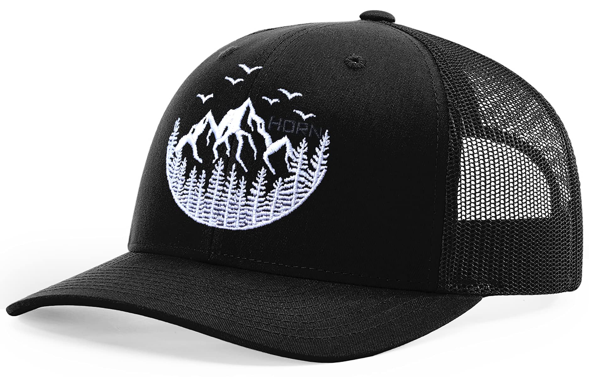 Best Trucker Hat for Outdoor Adventures - Mountain Edition for Hiking, Camping & Travel | Adjustable Mesh Back Cap