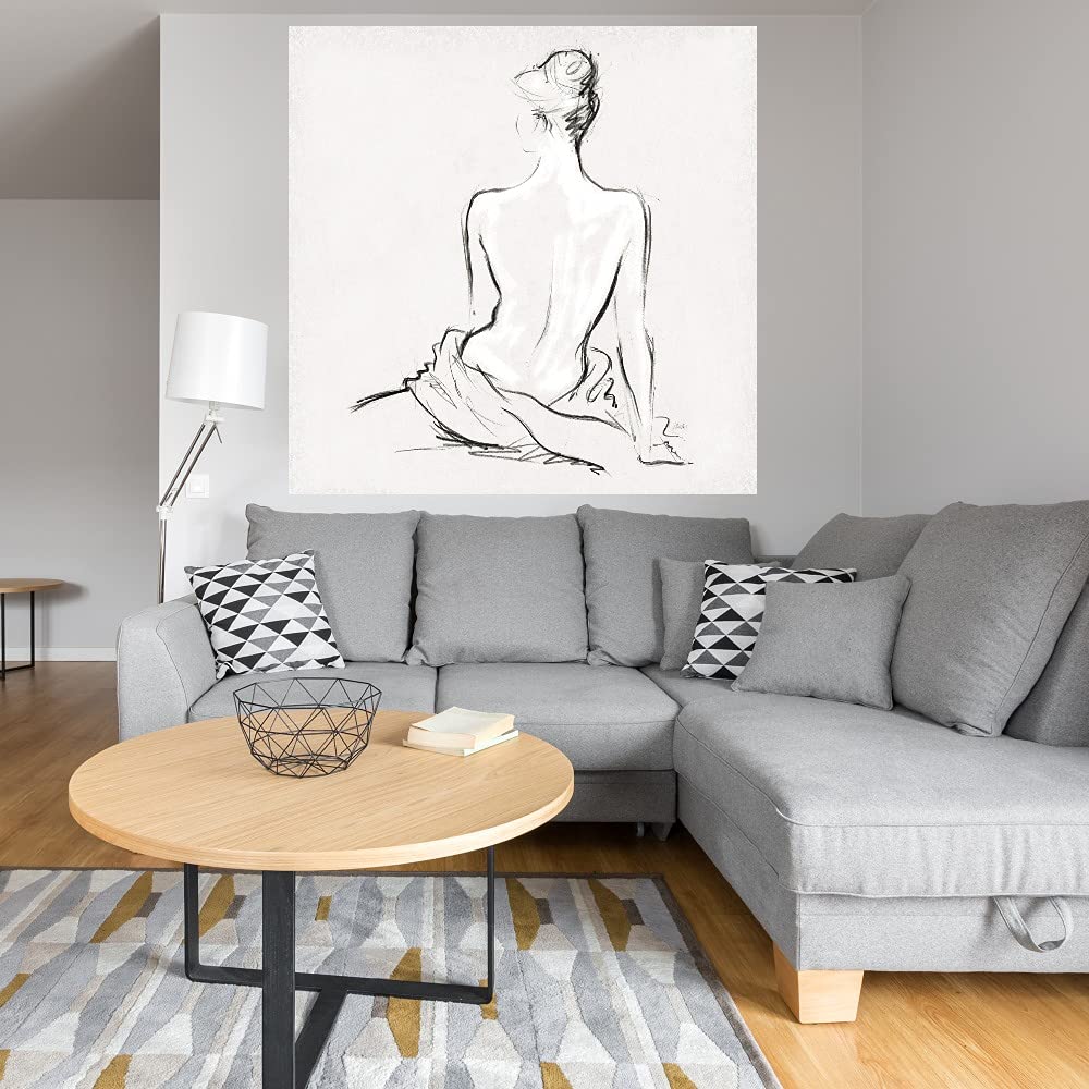 Celestial II Fine Art Canvas Wall Decor by Jane Hartley - 37x37 Inch Ready-to-Hang Painting for Living Room, Bedroom, Office & More | Modern Abstract Space Theme Artwork for Home & Commercial Spaces