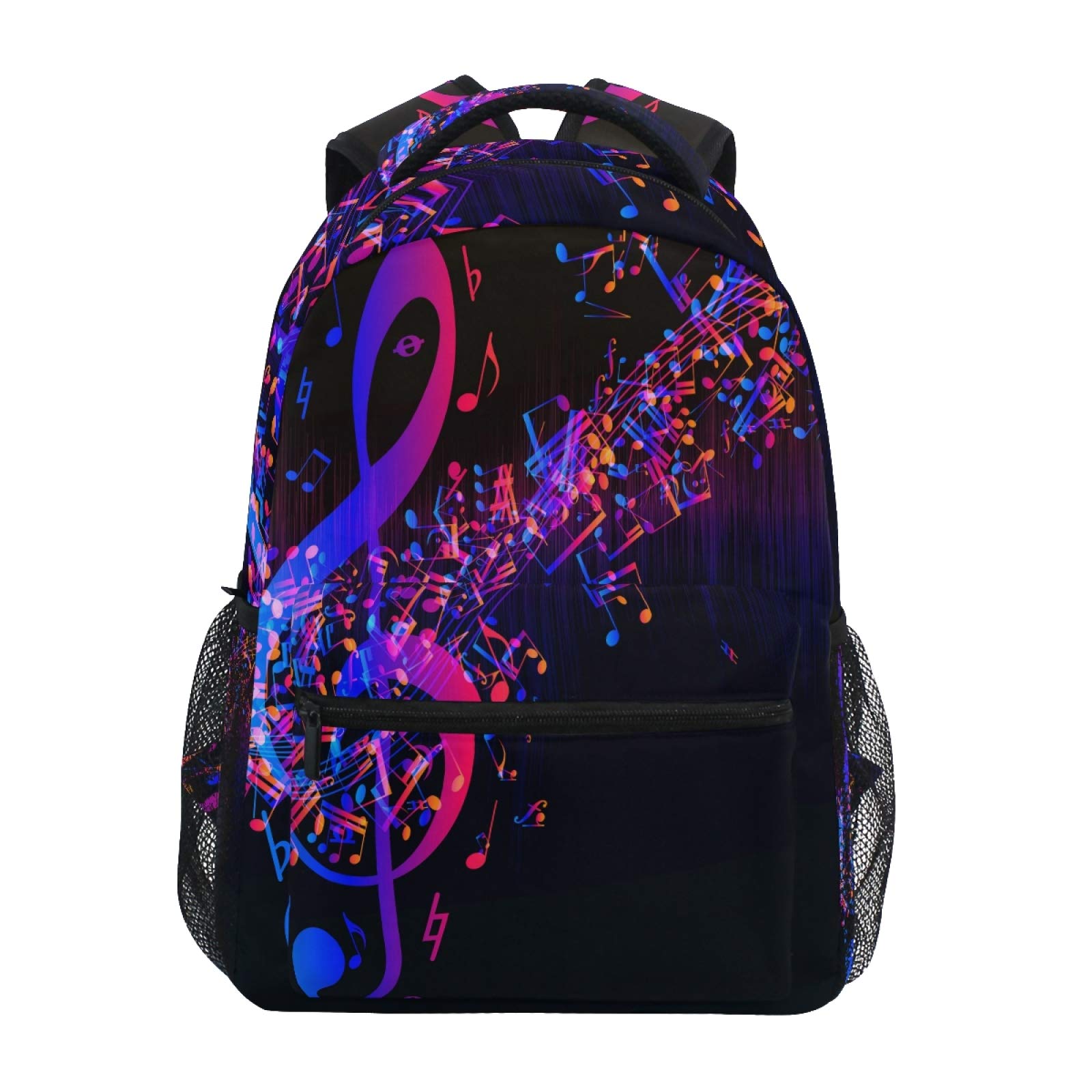 AUUXVA Waterproof Backpack with Abstract Music Note Design - Durable School Bookbag for Students, Teens, Girls & Boys - Large Capacity Laptop Daypack for Elementary to College - Perfect for School, Travel & Daily Commute