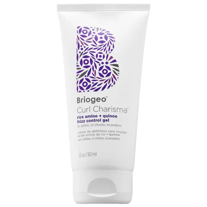 Briogeo Curl Charisma Rice Amino + Quinoa Frizz Control Gel for Curly Hair - Hydrating Styling Gel to Define Curls & Reduce Frizz for All-Day Hold (Great for Wavy, Coily & Natural Hair Types)