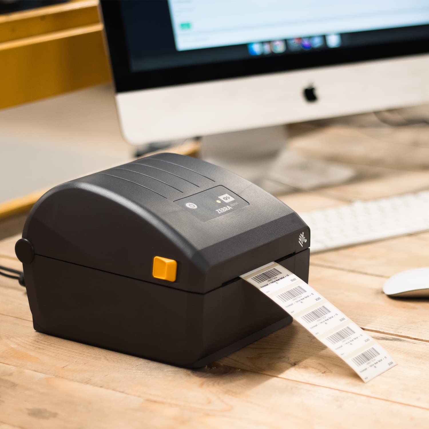 Zebra ZD230 4-Inch Direct Thermal Desktop Printer with USB & Ethernet - Ideal for Shipping Labels, Barcodes, Receipts in Logistics, Retail, Healthcare & Light Manufacturing