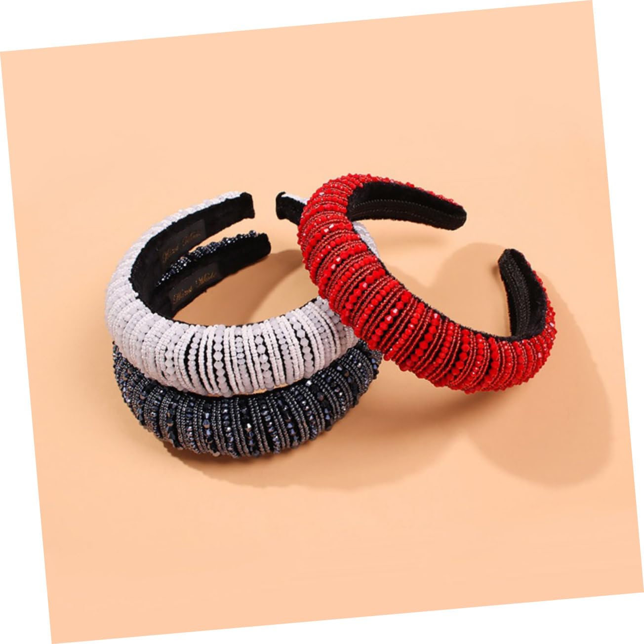Sparkly Jeweled Headbands for Women & Girls - 2 Pack Glitter Hair Accessories for Weddings, Parties & Special Occasions