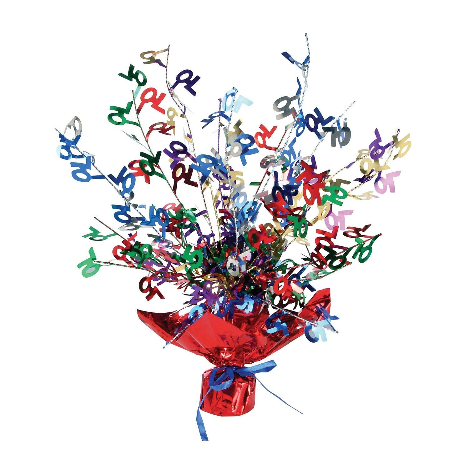 12 Pack Beistle 70th Birthday Party Centerpieces - Gold & Black Decorations for Milestone Celebration - Perfect for Retirement Parties, Anniversary Events & Senior Citizen Gatherings