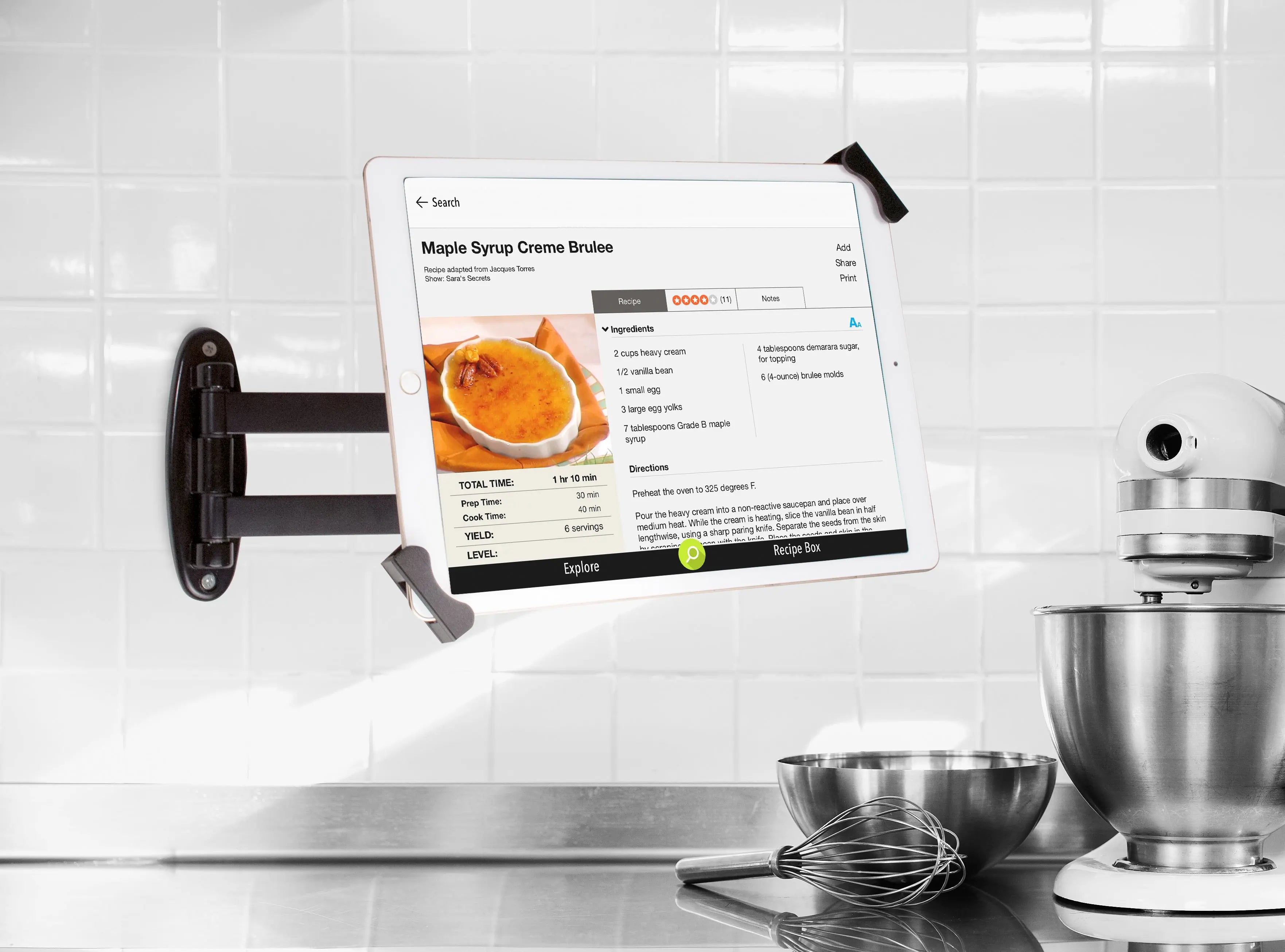 Adjustable Articulating Security Wall Mount for 7-13 Inch Tablets - Heavy Duty VESA Compatible Bracket for iPad, Samsung, Fire HD - Perfect for Retail, Kitchen, Office & Home Security Monitoring