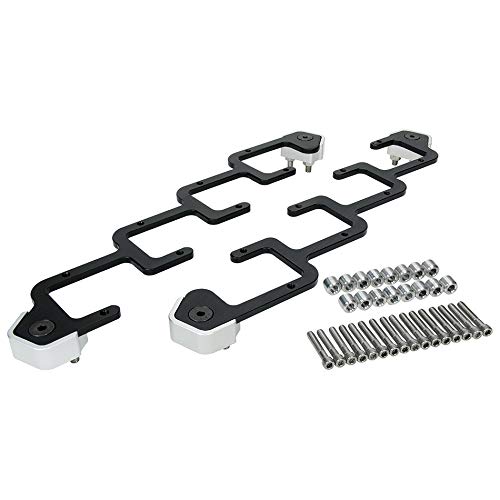 Allstar Performance ALL26216 Black Anodized Coil Pack Ignition Bracket for GM LS-Series D580 Engines (2-Pack) - High Performance Upgrade for Chevy, GMC & Cadillac Vehicles - Perfect for Racing, Off-Road & Engine Builds