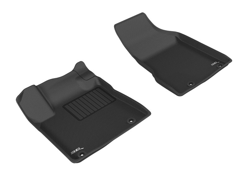 3D MAXpider Custom Fit Floor Mats for 2015-2018 Nissan Murano - 1st Row All-Weather Kagu Black Car Mats | Perfect for Daily Commute, Road Trips & Family Protection