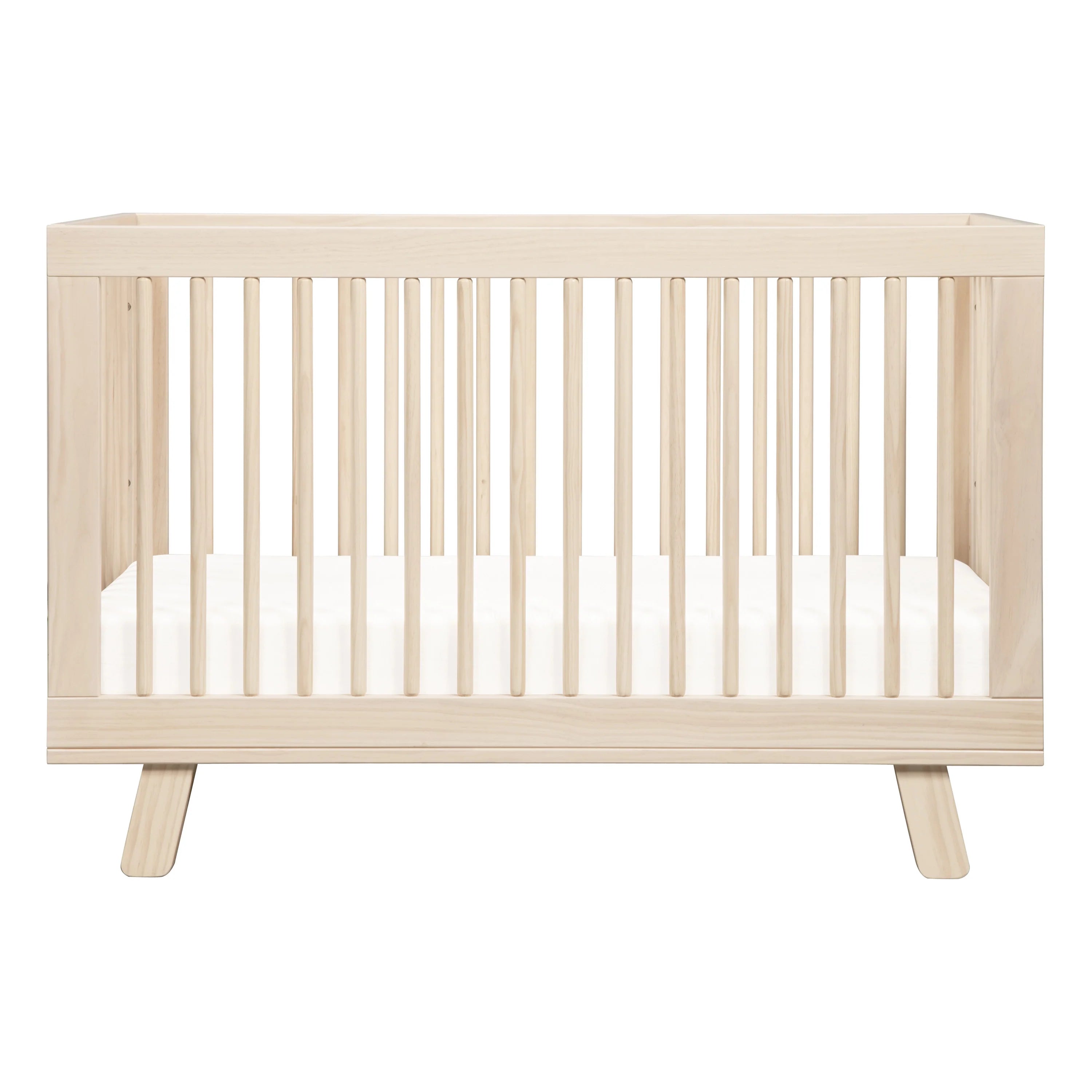 Hudson 3-in-1 Convertible Baby Crib with Toddler Bed Conversion Kit - White Nursery Furniture for Newborn to Toddler - Perfect for Nursery, Bedroom & Daycare Use