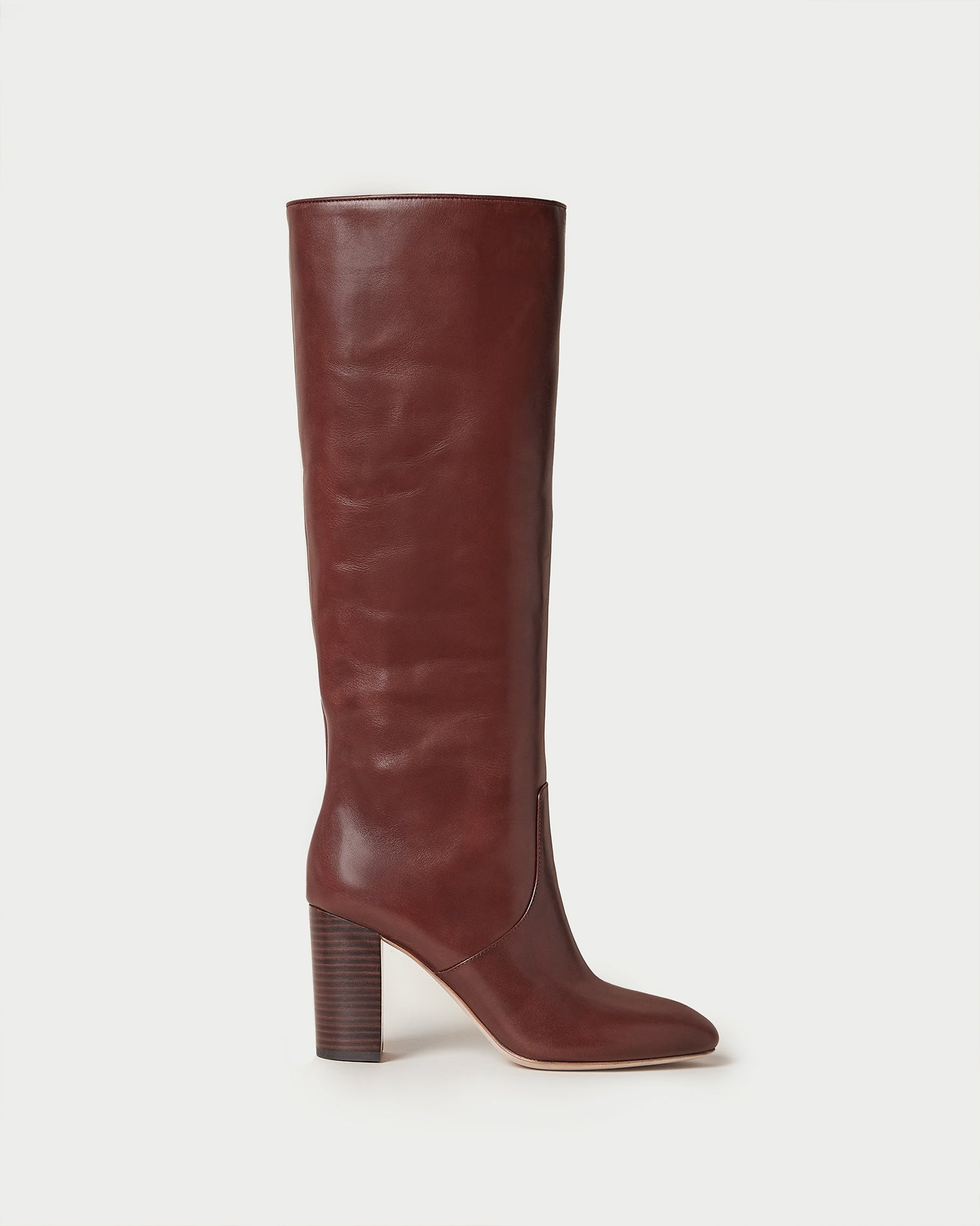 Goldy Espresso Tall Boots for Women - Stylish Knee High Leather Boots with Block Heel - Perfect for Fall, Winter & Casual Outfits