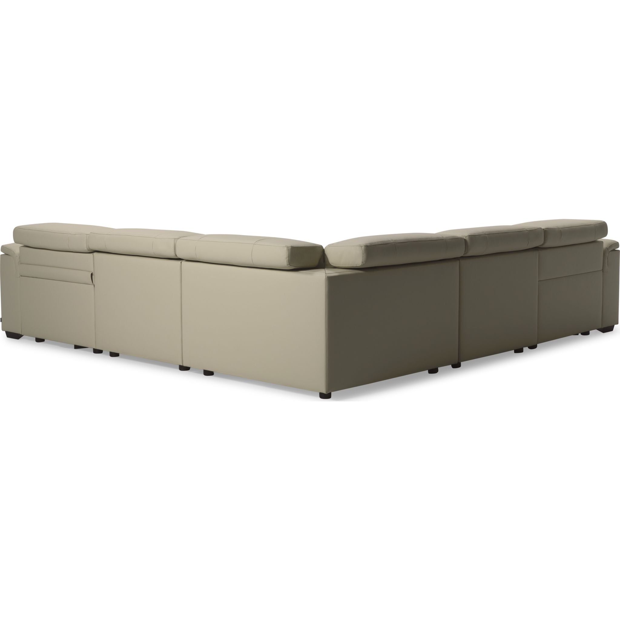 5-Piece Basil Sectional Sofa Set - Modern L-Shaped Couch for Living Room, Family Room & Home Theater