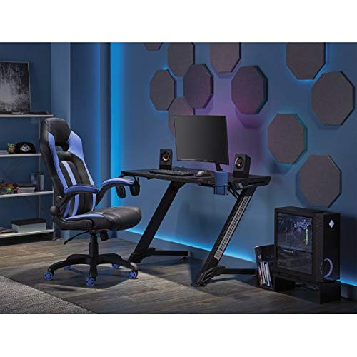 Realspace® High-Back Bonded Leather Gaming Chair - 50