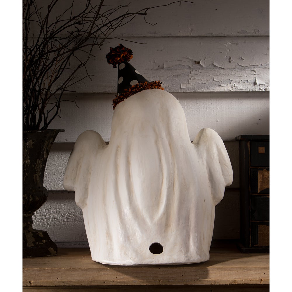 Boo Ghost Jack O'Lantern Halloween Decor by Bethany Lowe Designs - Spooky Home & Party Decoration for Indoor & Outdoor Use