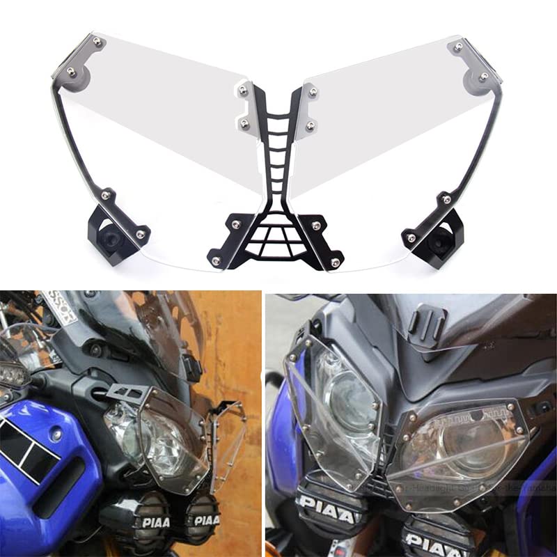 Motorcycle Headlight Grille Guard Cover Protector for Yamaha XT1200Z Super Tenere 2010-2018 - Durable ABS Plastic Off-Road Protection for Adventure Riding & Night Commuting