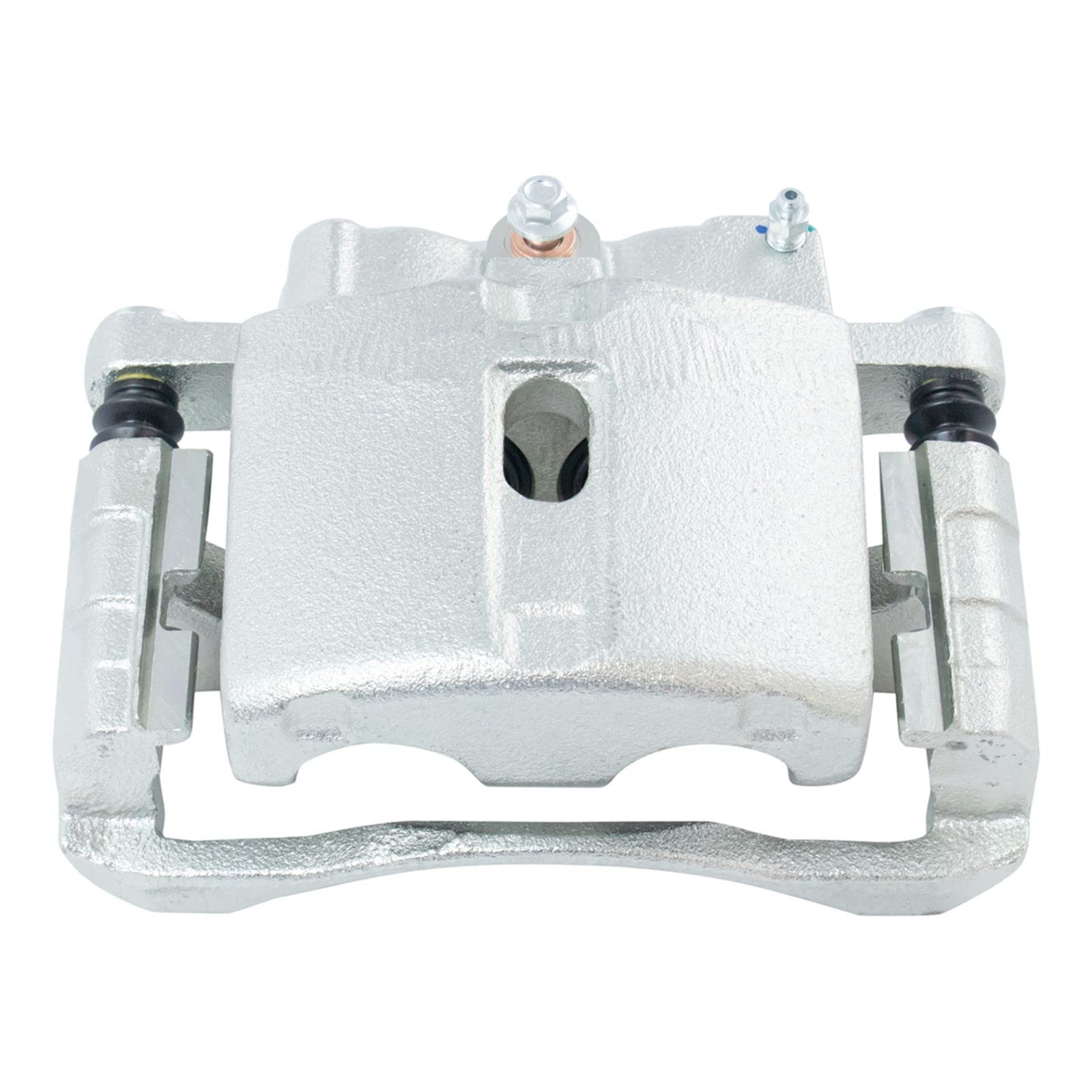High-Performance Front Ceramic Brake Pads with Drilled & Slotted Zinc Coated Rotors & Calipers Kit - Perfect for Racing, Off-Roading & Daily Driving